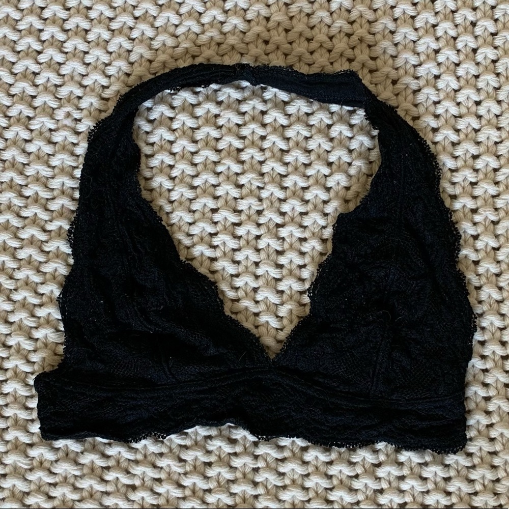 Urban Outfitters Small Lace Black Bralette